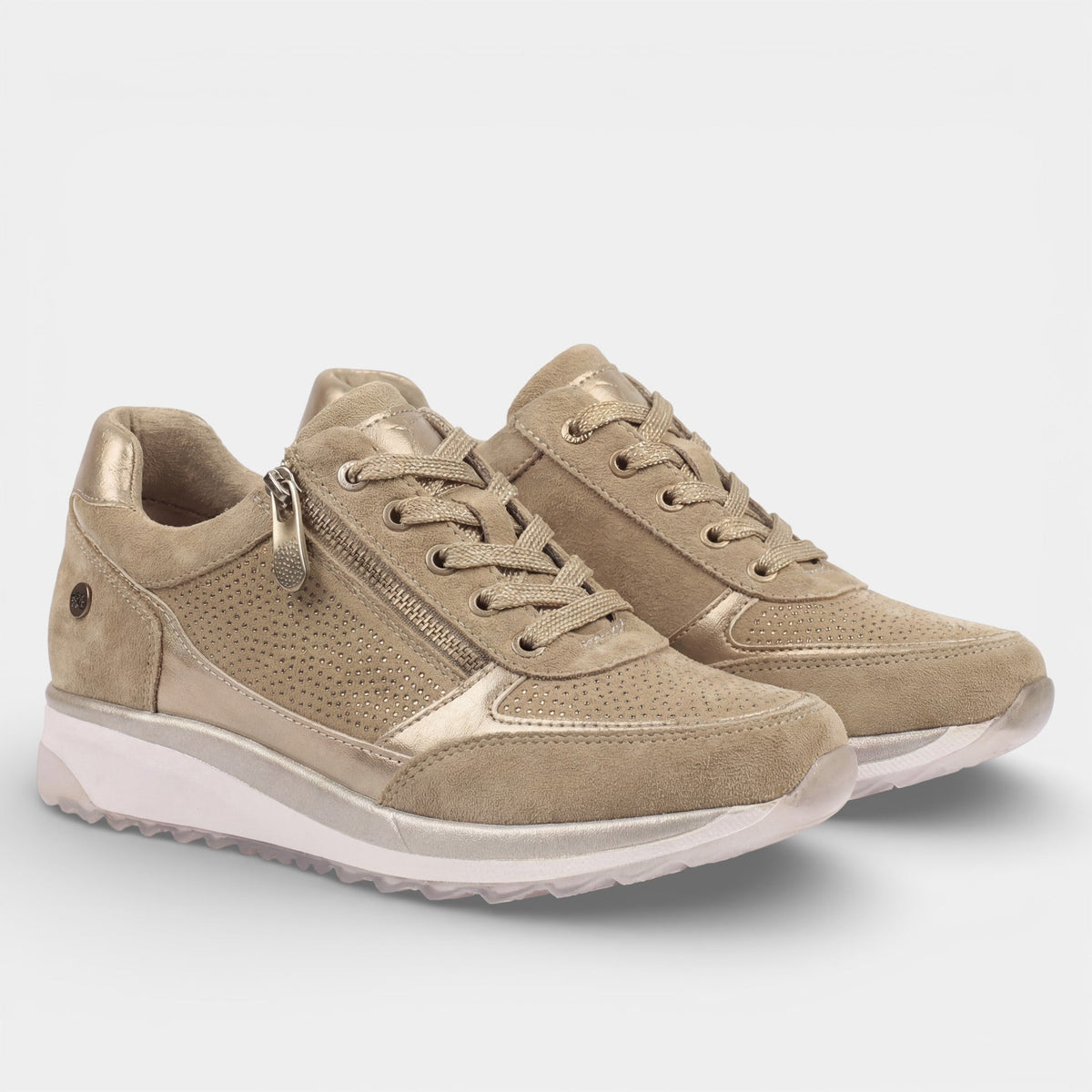 Women's Leather Platform Sneaker – Sculpted Raised Sole