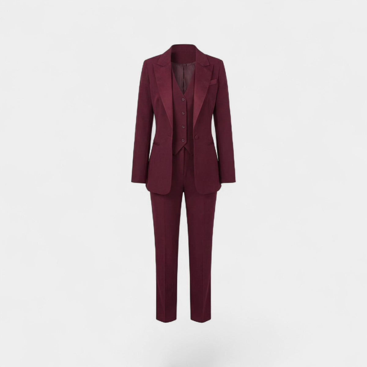 Women's Three-Piece Suit Set – Blazer, Vest and Pants