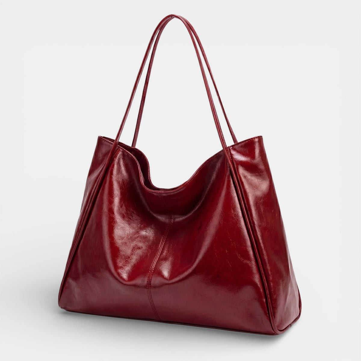 Women's Vintage-Style Tote Bag – Structured Shoulder Carry