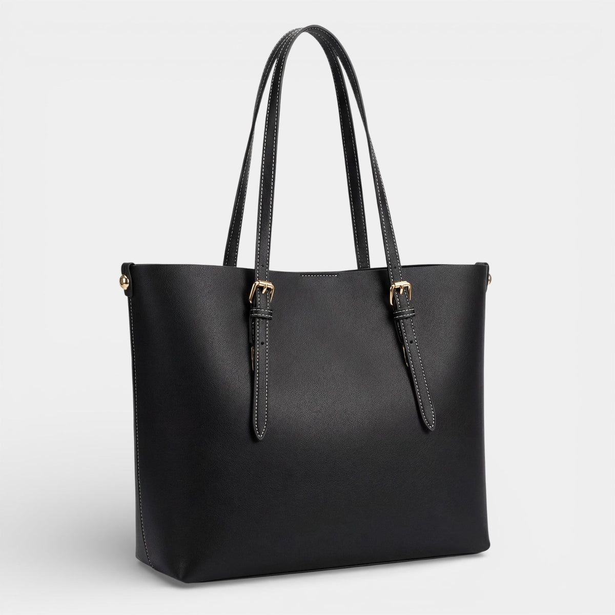 Women's Large Leather Tote Bag – Structured Soft Shape