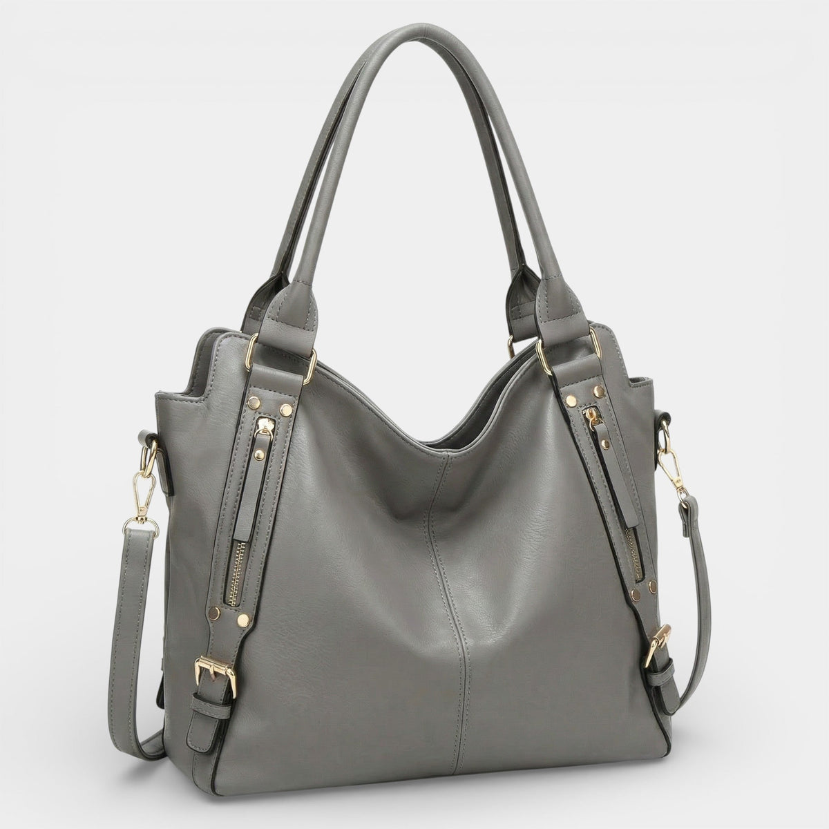 Women's Leather Handbag – Structured Top Handle