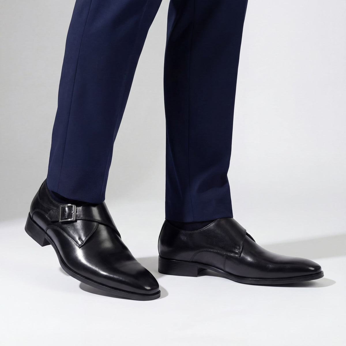 Men's Cowhide Leather Dress Shoes – Square Toe Profile