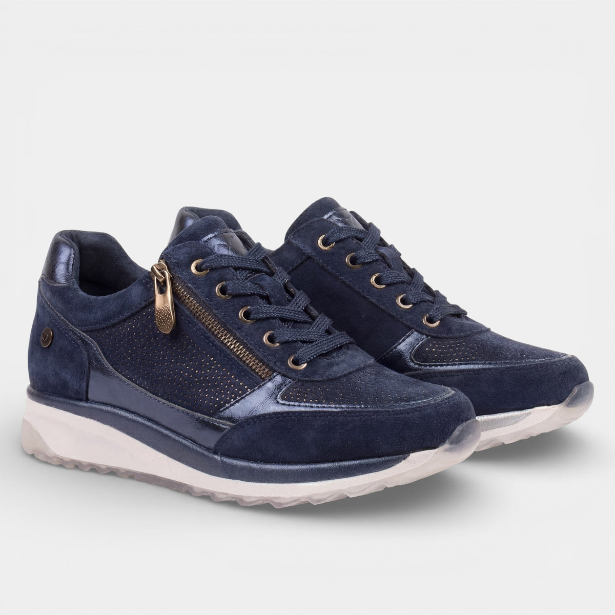 Women's Leather Platform Sneaker – Sculpted Raised Sole
