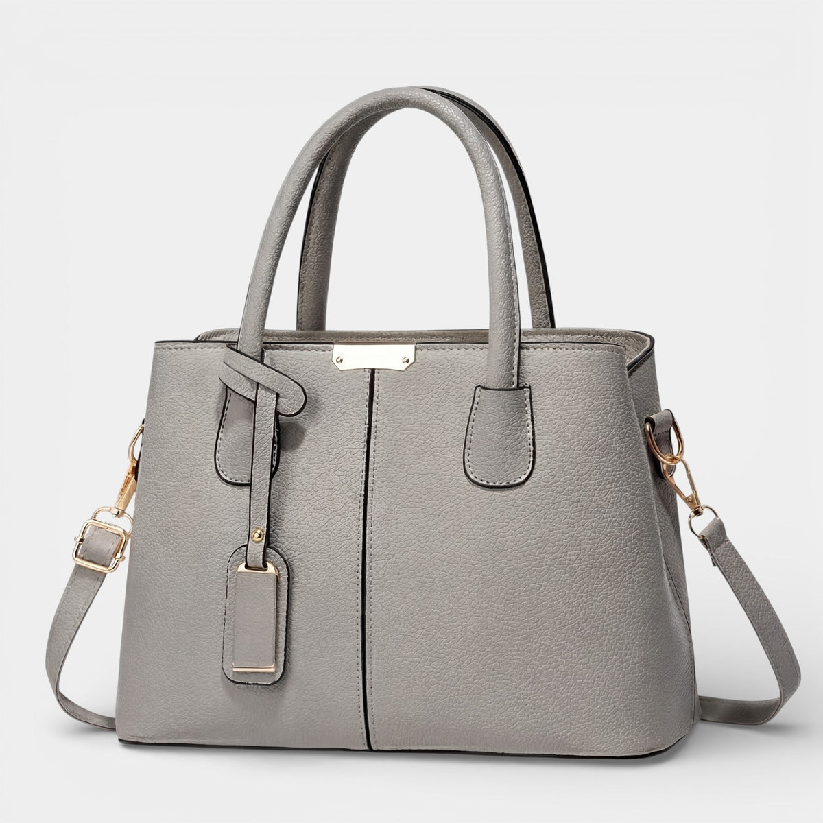 Women's Structured Leather Tote – Clean-Line Shoulder Bag