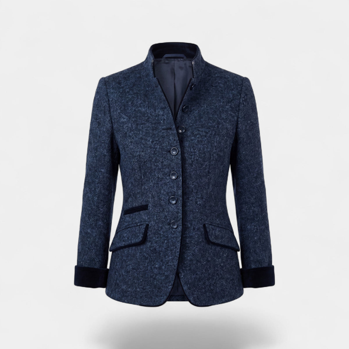 Women's Wool-Blend Blazer – Tailored Waist Fit