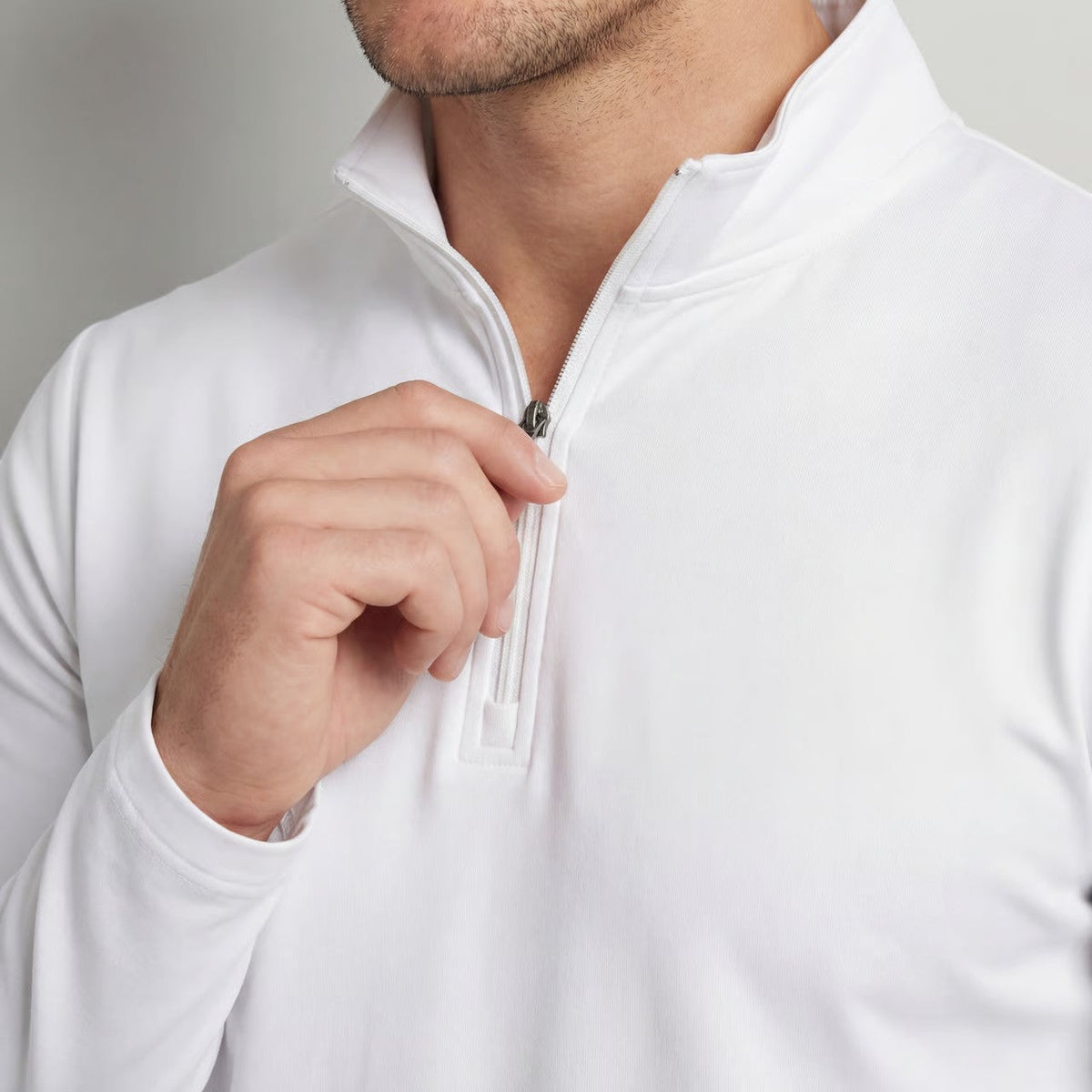 Men's Quarter-Zip Sweatshirt – Slim Athletic Layer