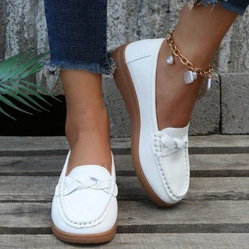 Women's Leather Loafer – Slip-On Flexible Sole