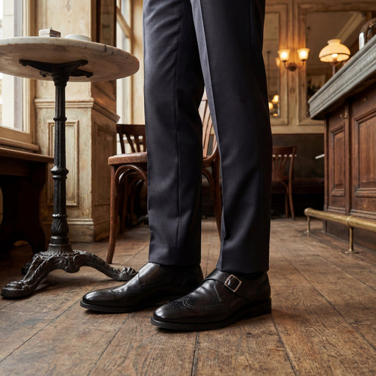 Men's Leather Shoe – Clean Round-Toe Profile