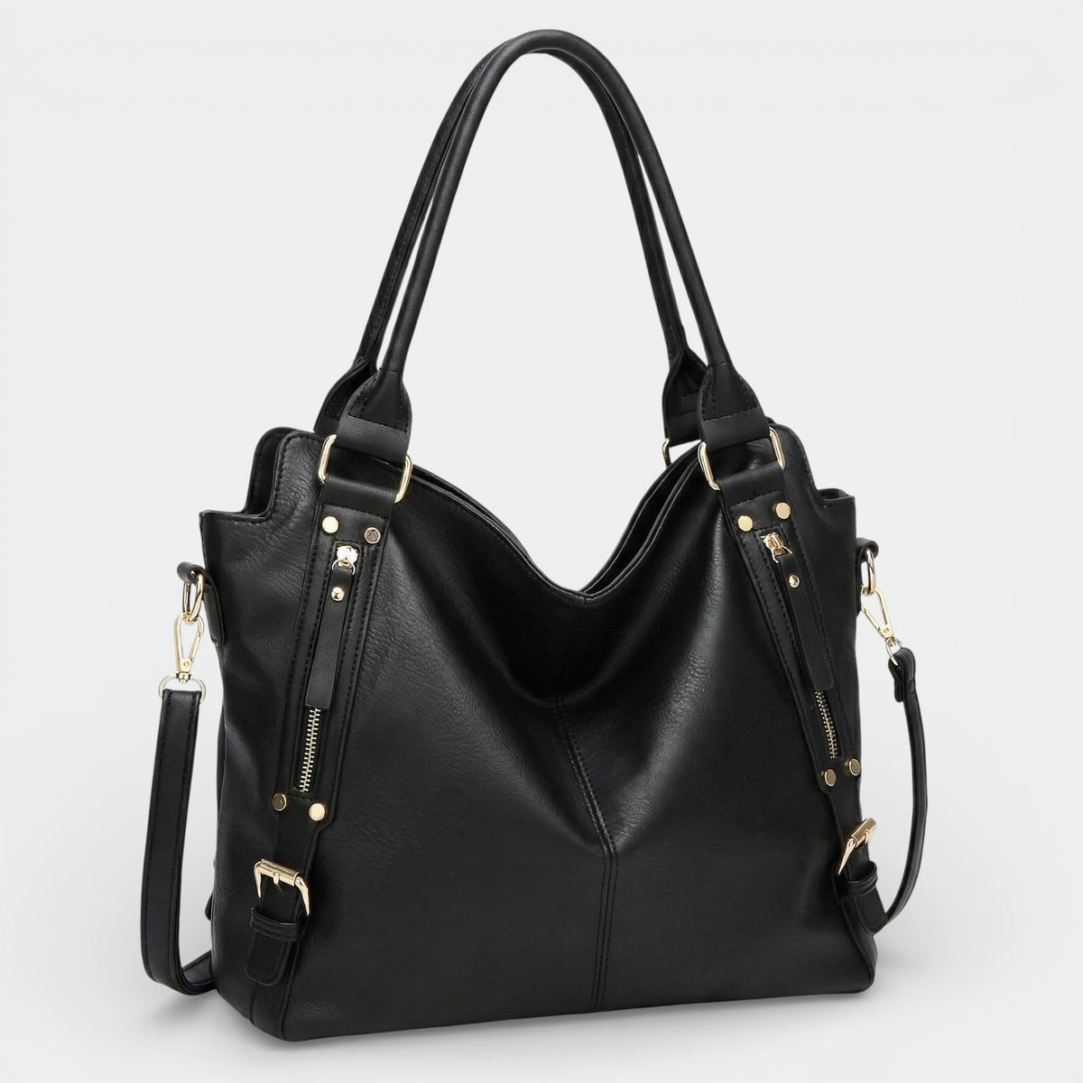 Women's Leather Handbag – Structured Top Handle