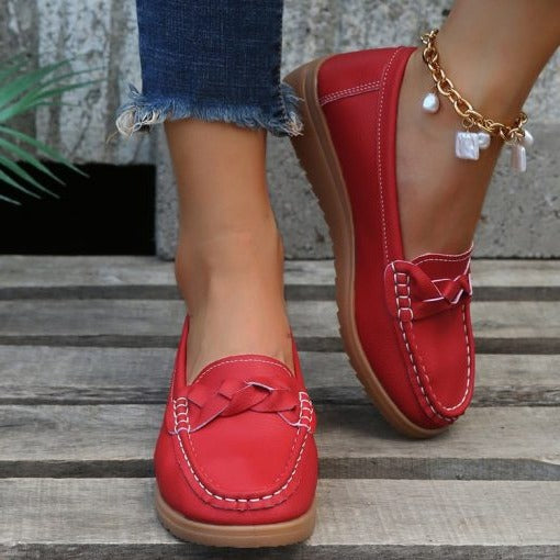 Women's Leather Loafer – Slip-On Flexible Sole