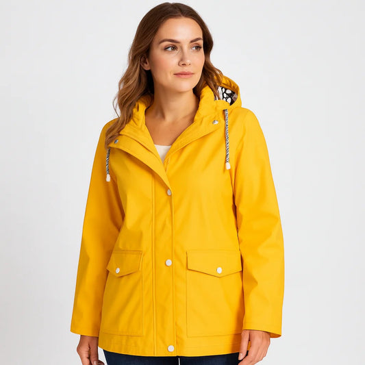 Women's Hooded Raincoat – Relaxed Lightweight Fit