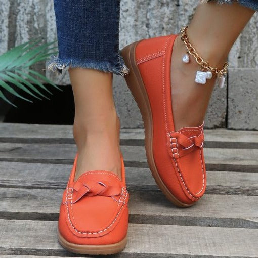 Women's Leather Loafer – Slip-On Flexible Sole