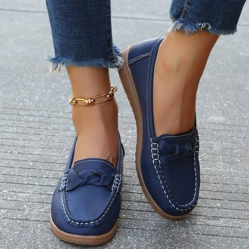 Women's Leather Loafer – Slip-On Flexible Sole