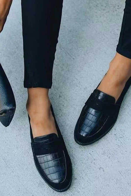 Women's Leather Loafer – Slip-On Round Toe