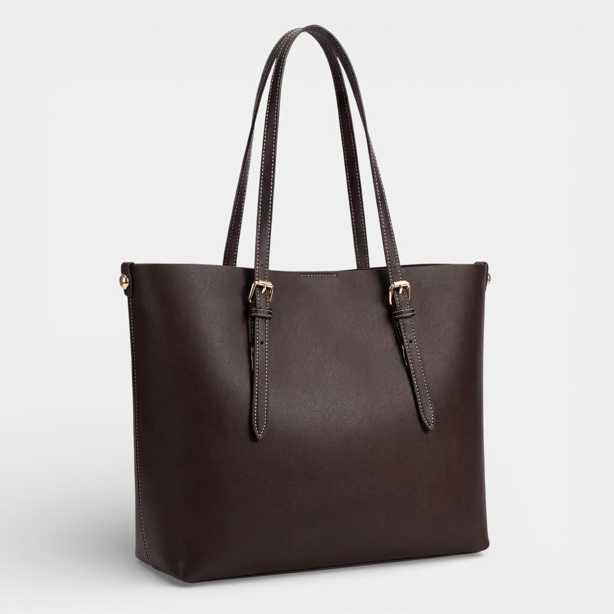 Women's Large Leather Tote Bag – Structured Soft Shape