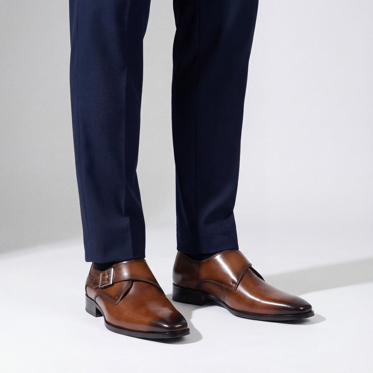 Men's Cowhide Leather Dress Shoes – Square Toe Profile