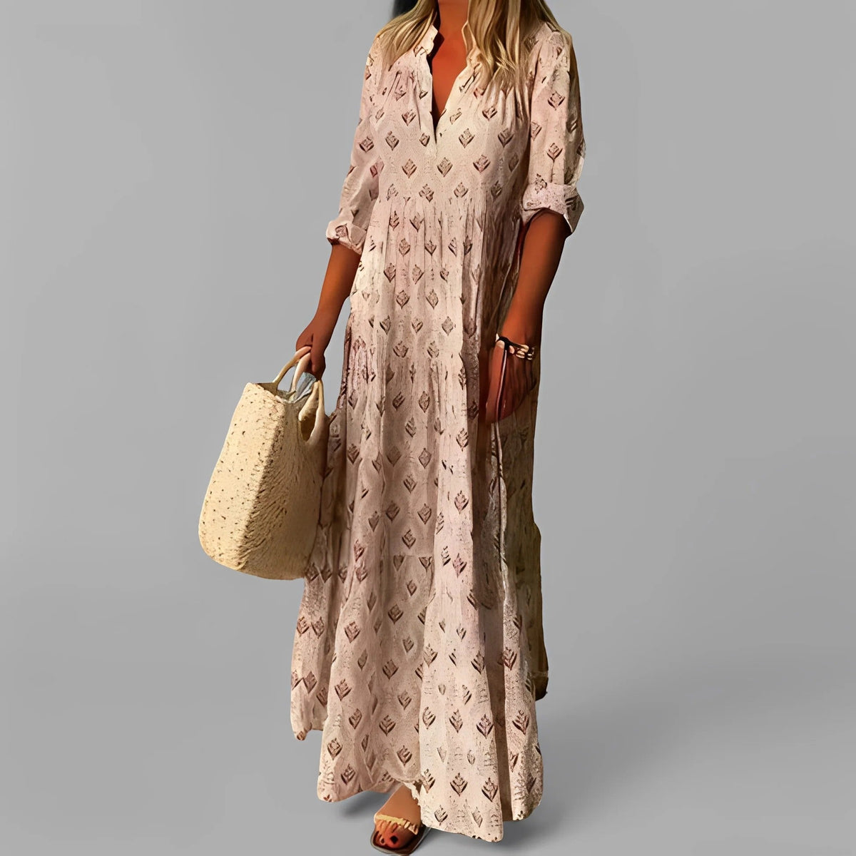 Women's Lightweight Maxi Dress – Relaxed Flowing Fit