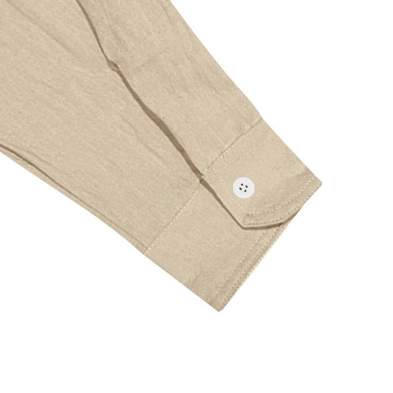 Men's Linen Two-Piece Set – Shirt and Drawstring Pants