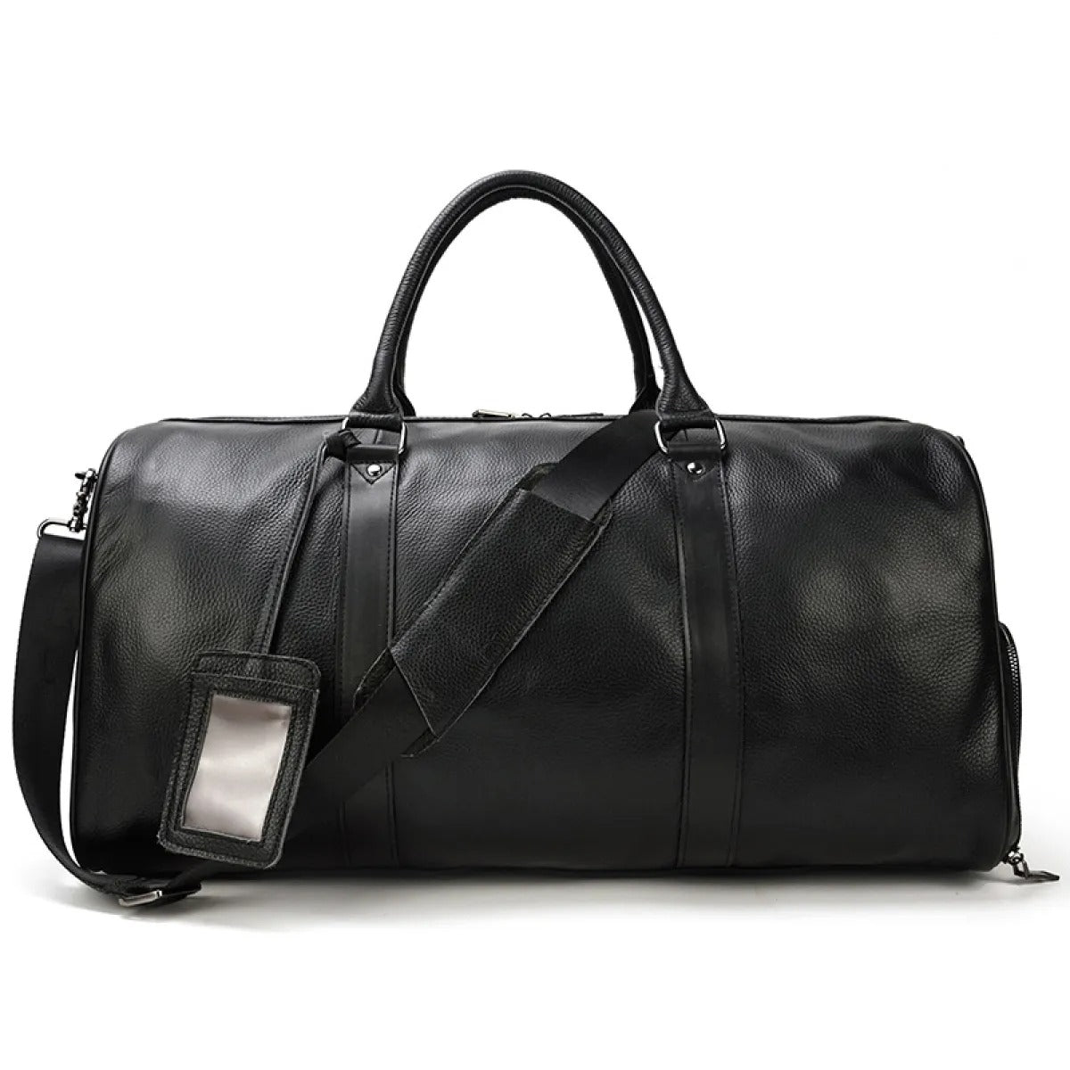 Men's Leather Duffle Bag – Structured Travel Shape