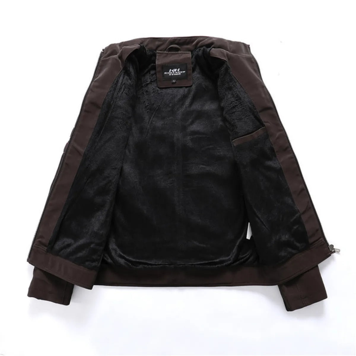 Men's Vegan Leather Jacket – Structured Stand Collar