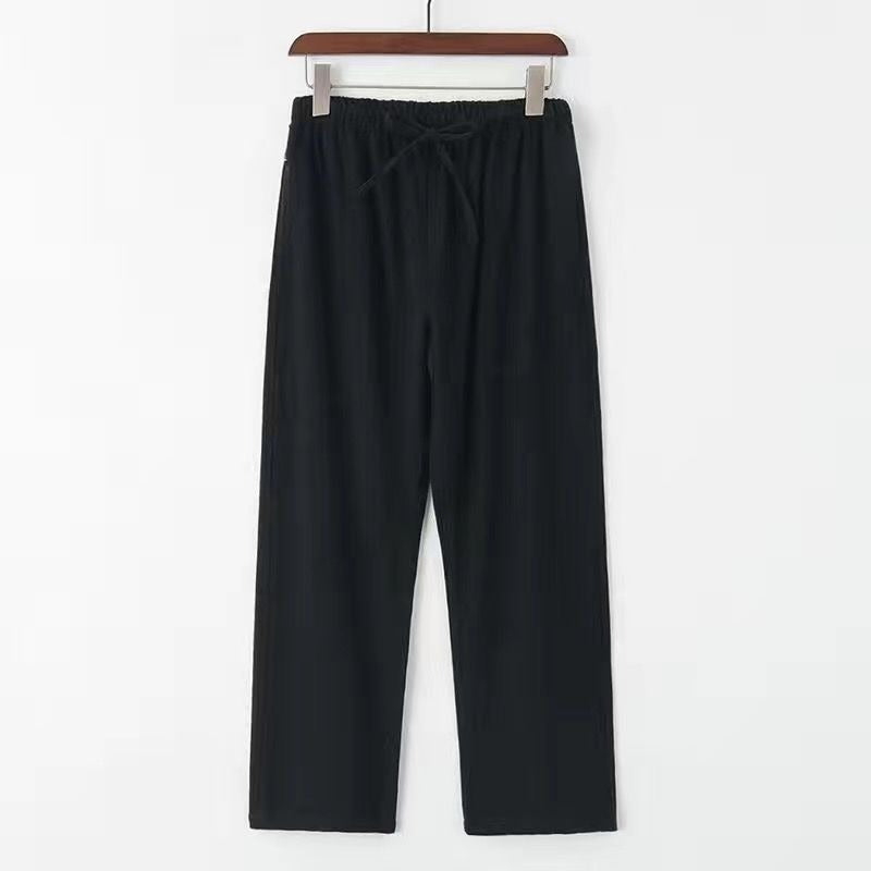 Men's Linen-Blend Pants – Relaxed Straight Leg