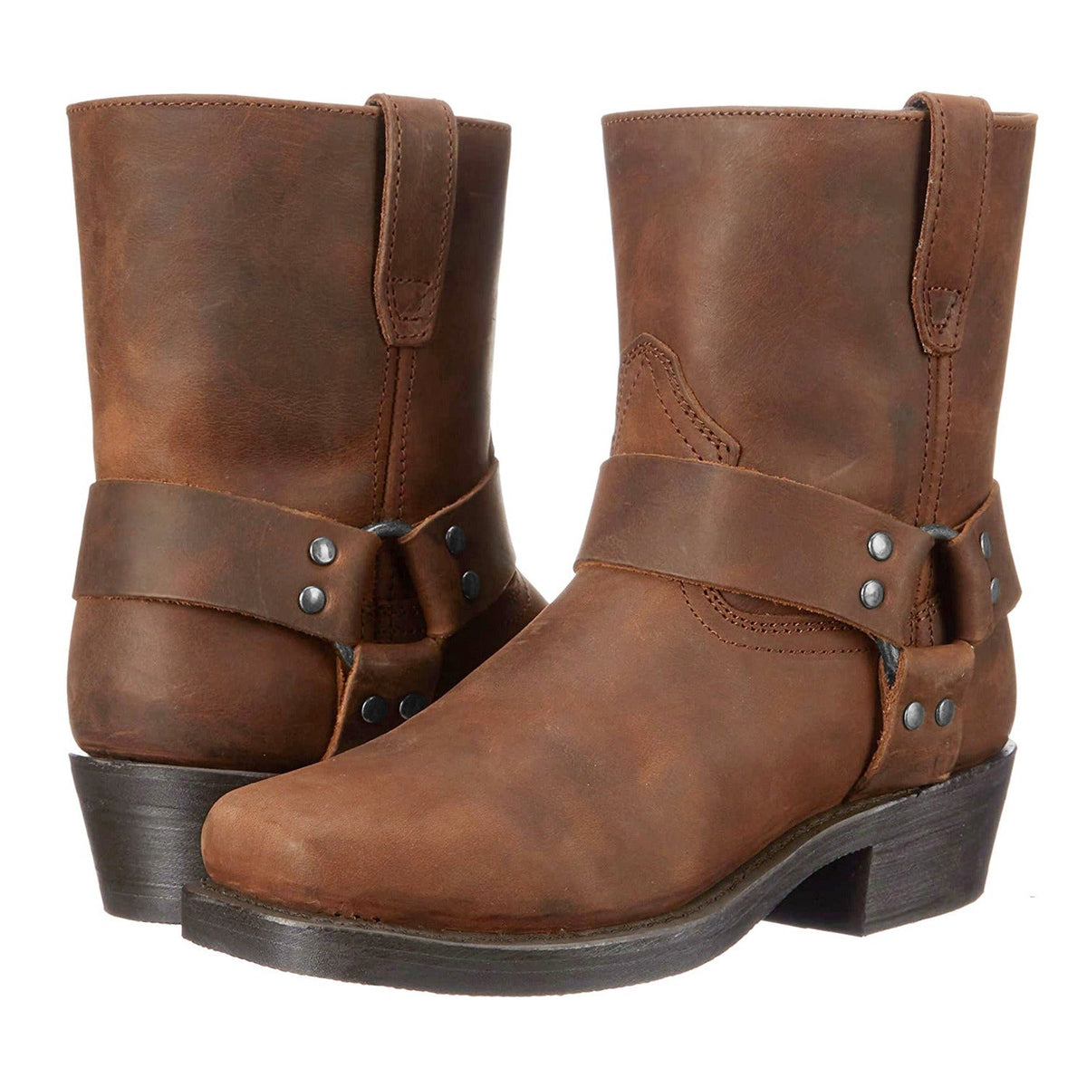 Men's Cowboy Boot – Mid-Calf Harness Strap