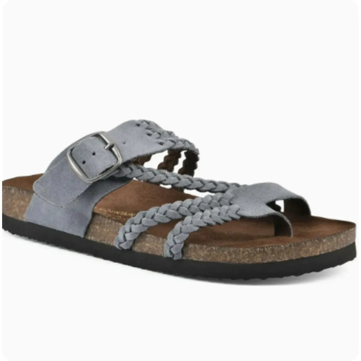 Women's Braided Toe-Post Sandals – Adjustable Ankle Buckle