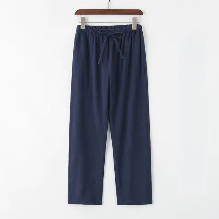 Men's Linen-Blend Pants – Relaxed Straight Leg