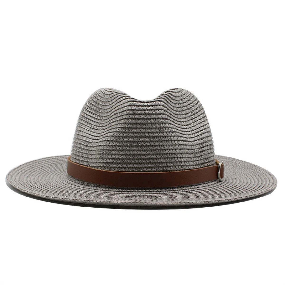 Women's Wide-Brim Braided Hat – Packable Open Weave