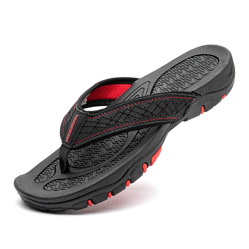 Men's Flip-Flops – Cushioned Herringbone Grip Sole