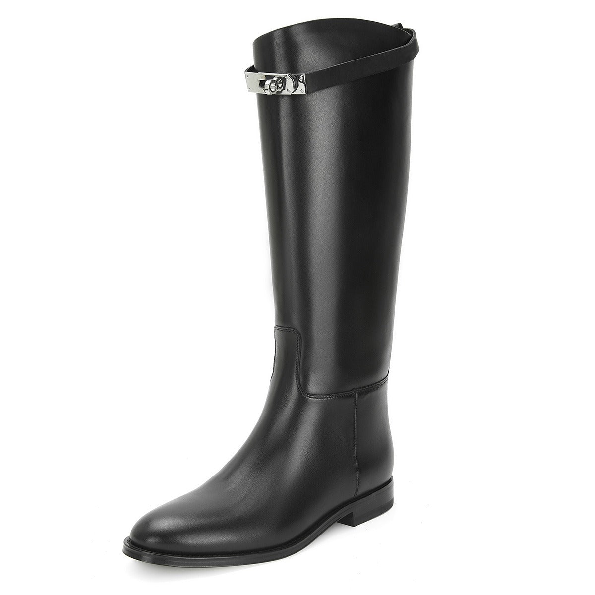 Women's Tall Boot – Minimal Round-Toe Shaft