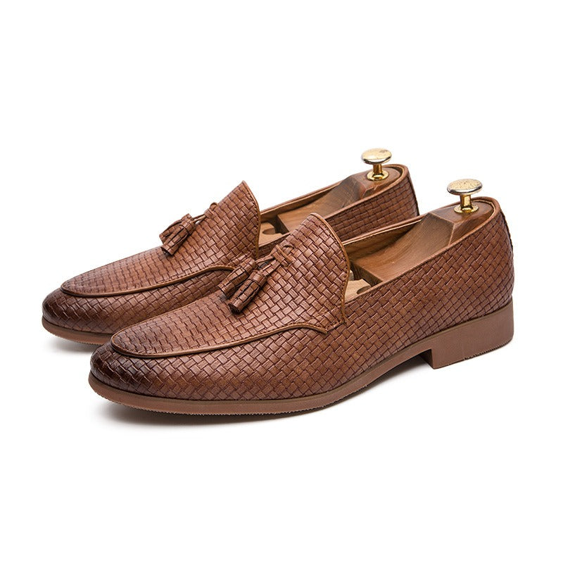 Men's Tassel Loafer – Textured Upper Slip-On