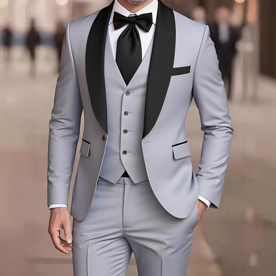 Men's Three-Piece Suit – Relaxed Minimal Cut