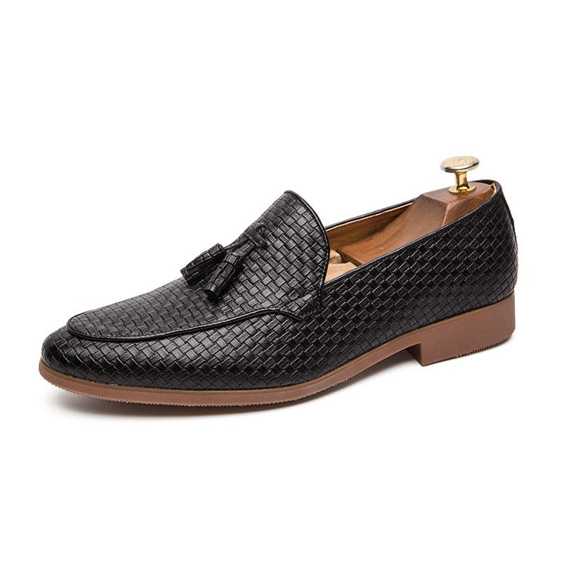 Men's Tassel Loafer – Textured Upper Slip-On