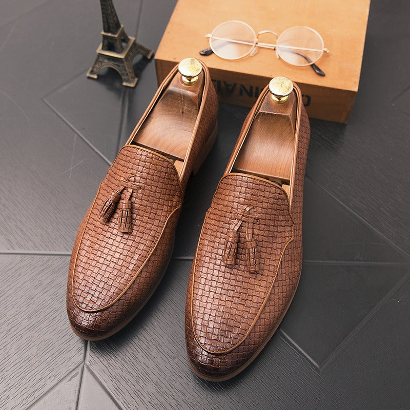 Men's Tassel Loafer – Textured Upper Slip-On