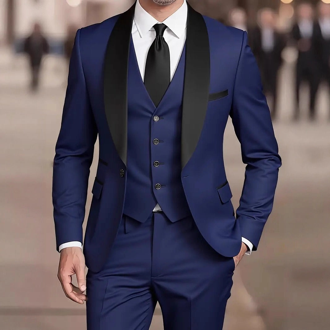 Men's Three-Piece Suit – Relaxed Minimal Cut