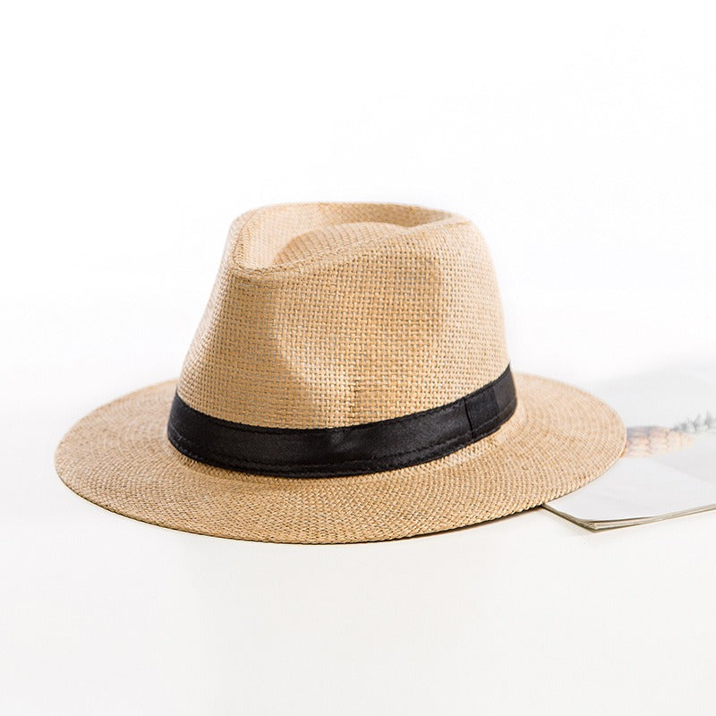 Women's Straw Jazz Hat – Structured Wide Brim