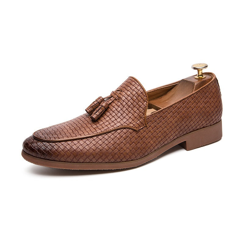 Men's Tassel Loafer – Textured Upper Slip-On