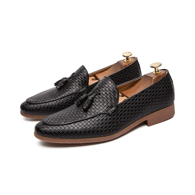 Men's Tassel Loafer – Textured Upper Slip-On