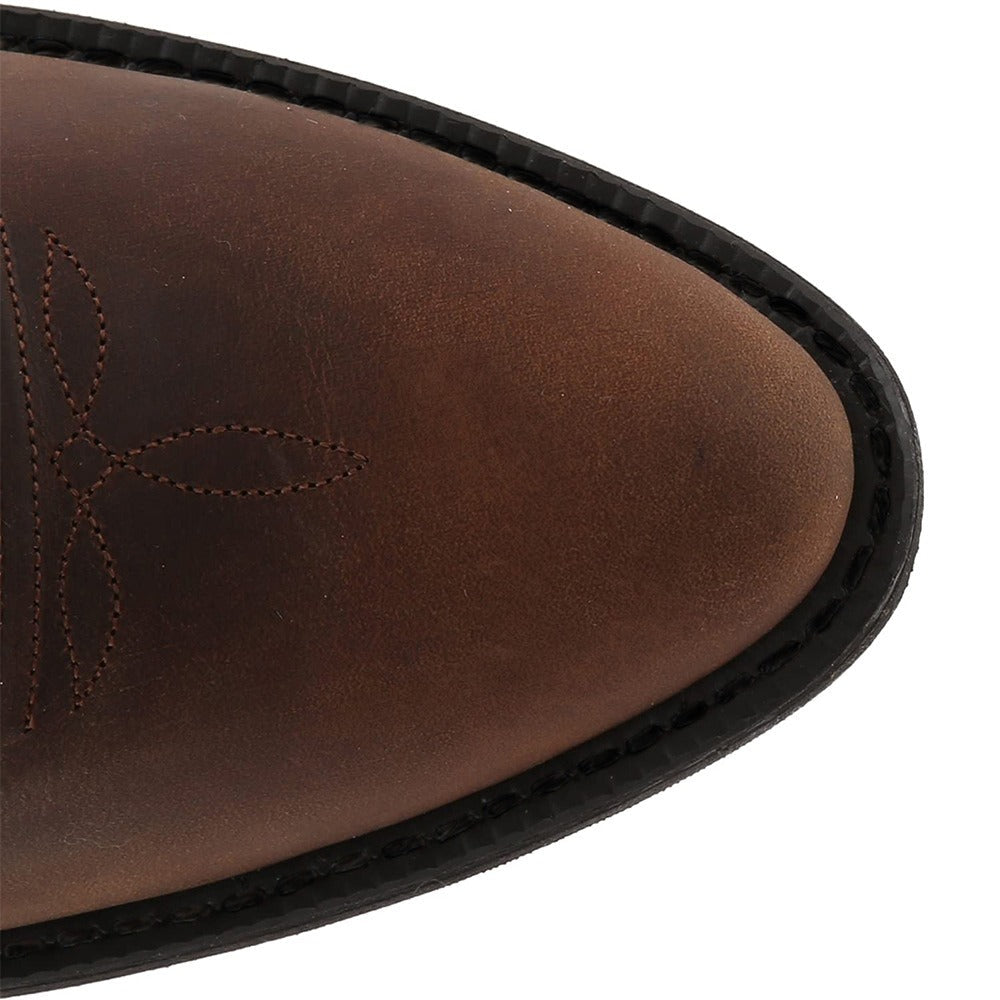 Men's Embroidered Cowboy Boots – Knee-High Square Heel