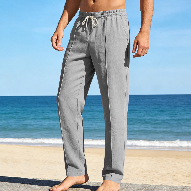 Men's Linen Pants – Relaxed Straight Leg