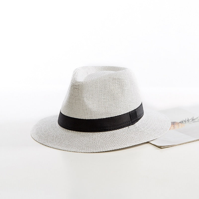 Women's Straw Jazz Hat – Structured Wide Brim