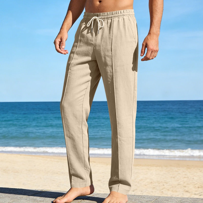 Men's Linen Pants – Relaxed Straight Leg