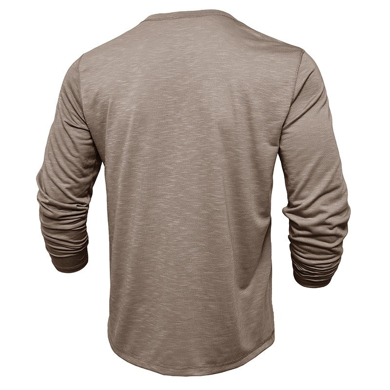 Men's Henley Shirt – Lightweight Long Sleeve