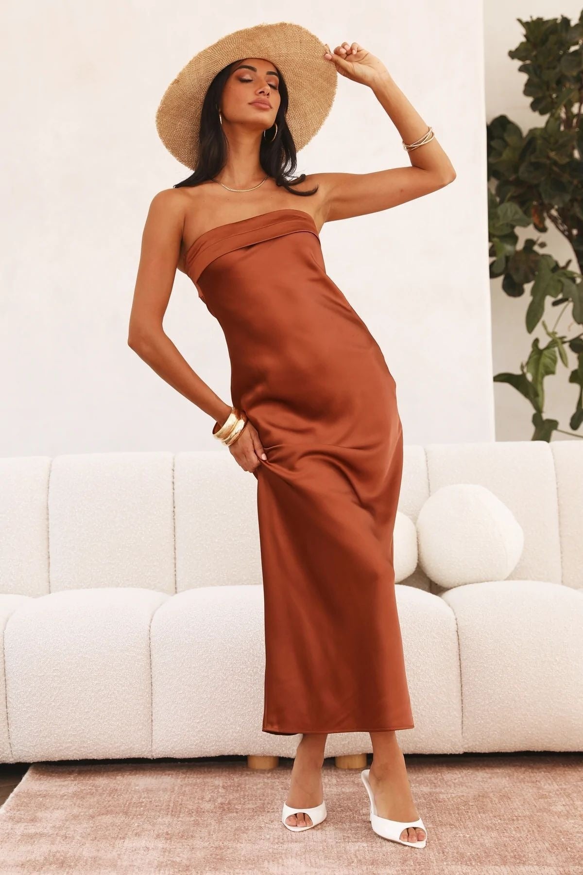 Women's Halter Maxi Dress – Crossover Open Back