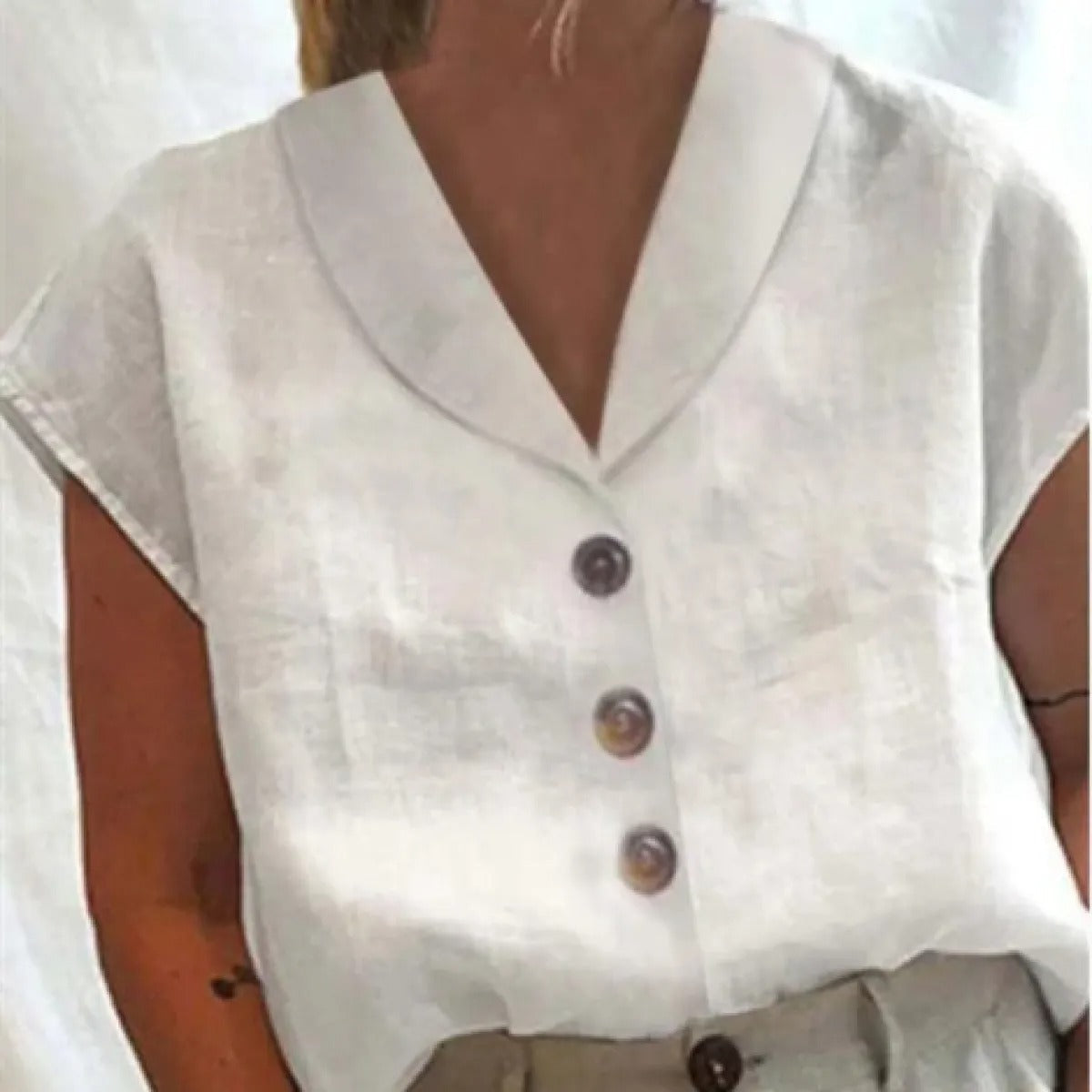Women's Linen Shirt – Relaxed Straight Fit