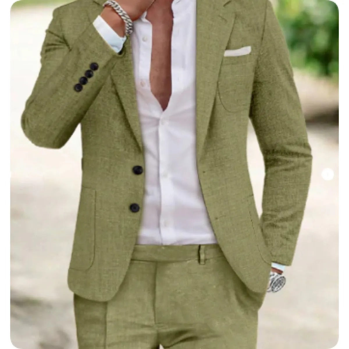 Men's Two-Piece Suit – Digital Print Two-Button