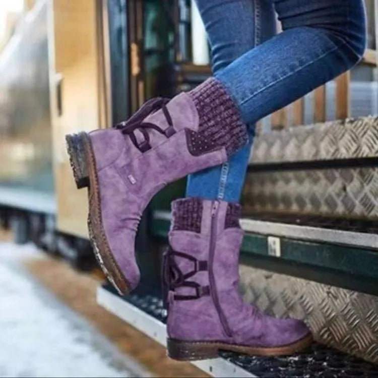 Women's Ankle Boots – Soft Shaft Low Block Heel