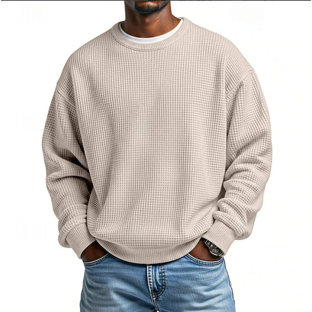 Men's Crewneck Sweatshirt – Relaxed Oversized Fit