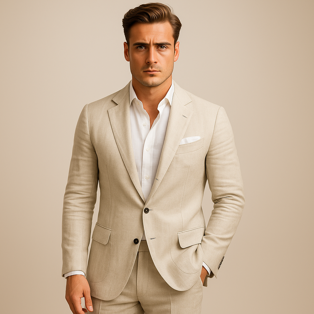 Men's Tailored Blazer – Slim Clean-Lapel Cut